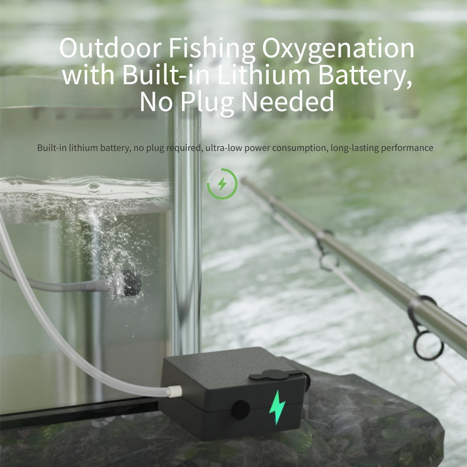 Aquarium Fish No Need Oxygen - Güç Kaynağına Bağlanması Gereken Akvaryum Hava