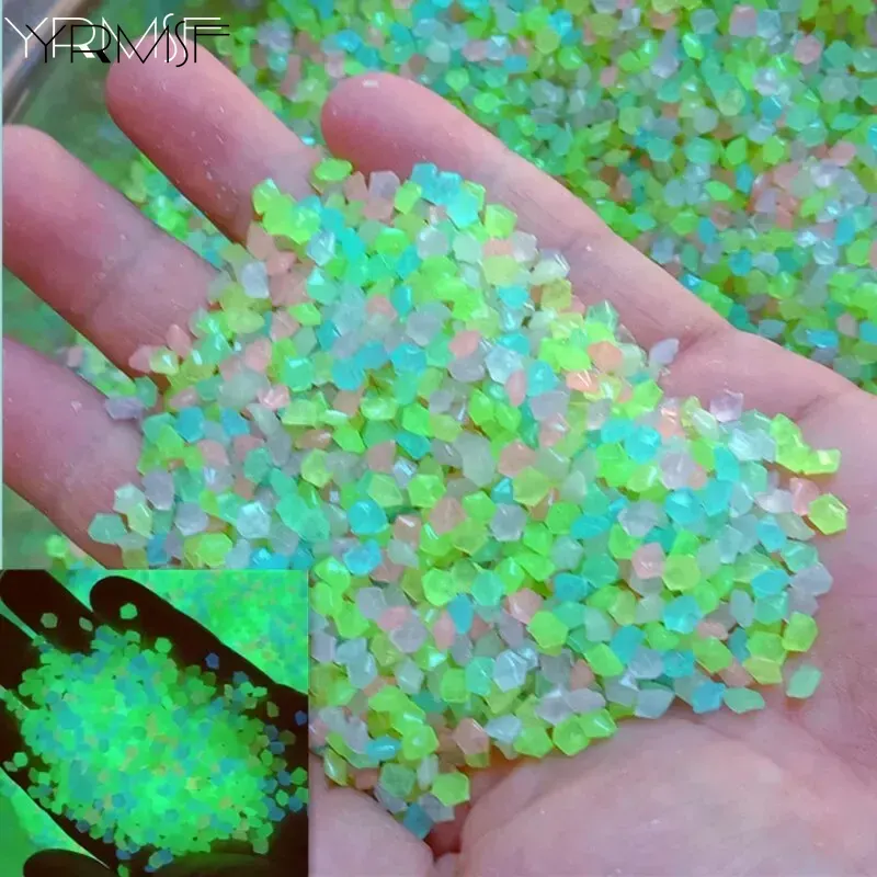 Aquarium Fish Glow In The Dark - 1000 adet 3-5mm Aydınlık Kum Karanlıkta