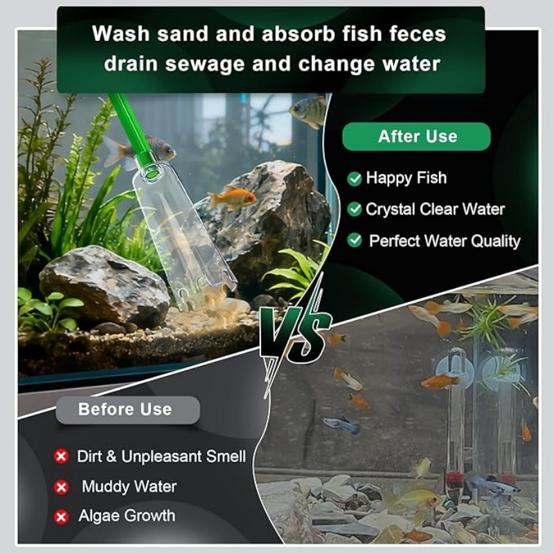 Balık Tankı Su Değiştirme, Vak - Fish Tank Filter Aquarium incelemesi ve fiyatı