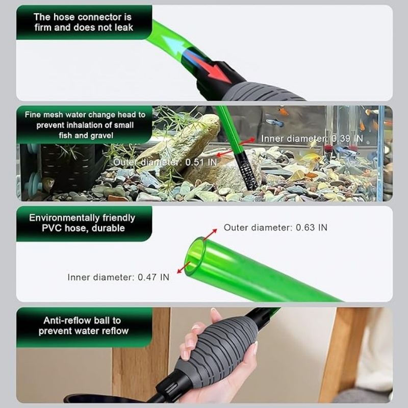 Balık Tankı Su Değiştirme, Vak - Fish Tank Filter Aquarium incelemesi ve fiyatı