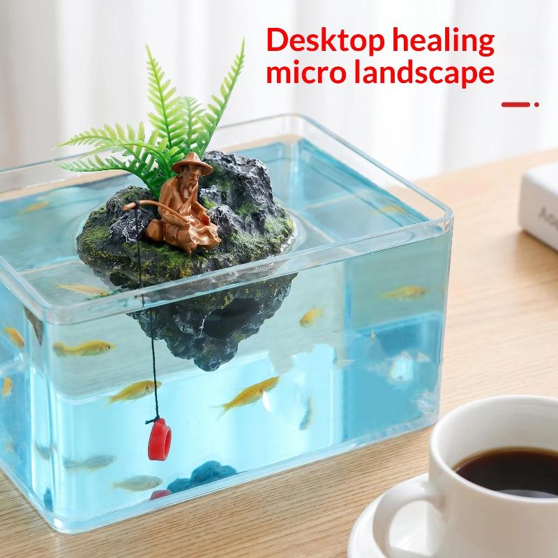 Mini Akvaryum Süsü Yüzen Ada B - Aquarium Fish Artificial incelemesi ve fiyatı