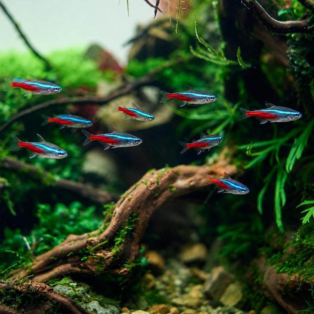 Tatlı Su Neon Tetra Balığı (Bo - Tetra Fish In Aquarium incelemesi ve fiyatı