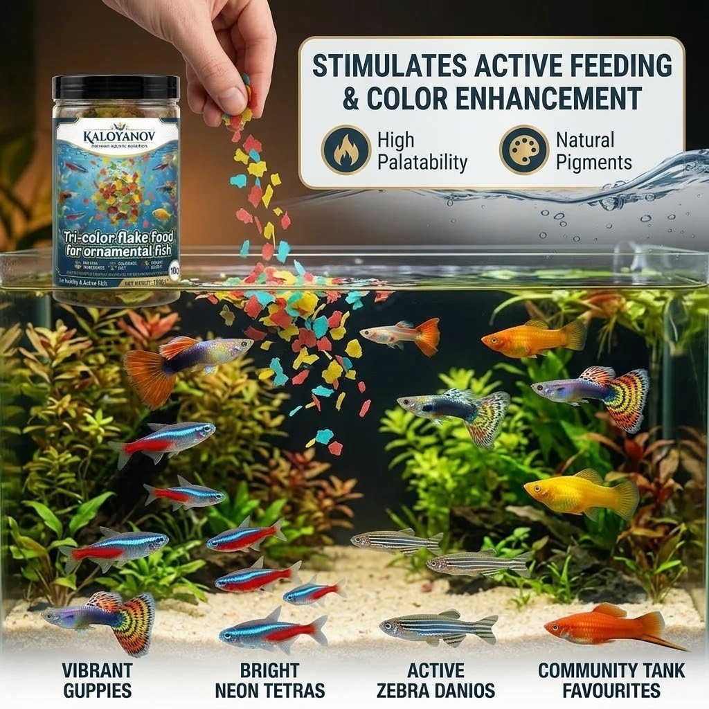 Premium 3 Renkli Pul Balık Yem - Tetra Fish In Aquarium incelemesi ve fiyatı