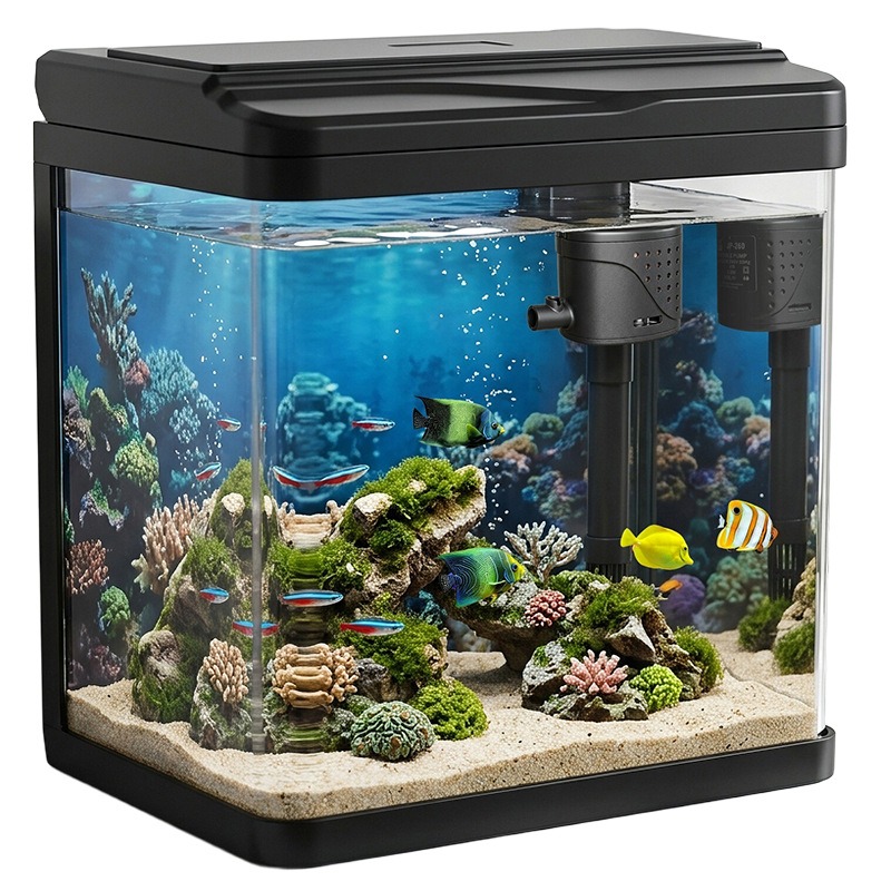 Cam balık tankı, ev tipi küçük - Aquarium Fish No Need Oxygen incelemesi ve fiyatı